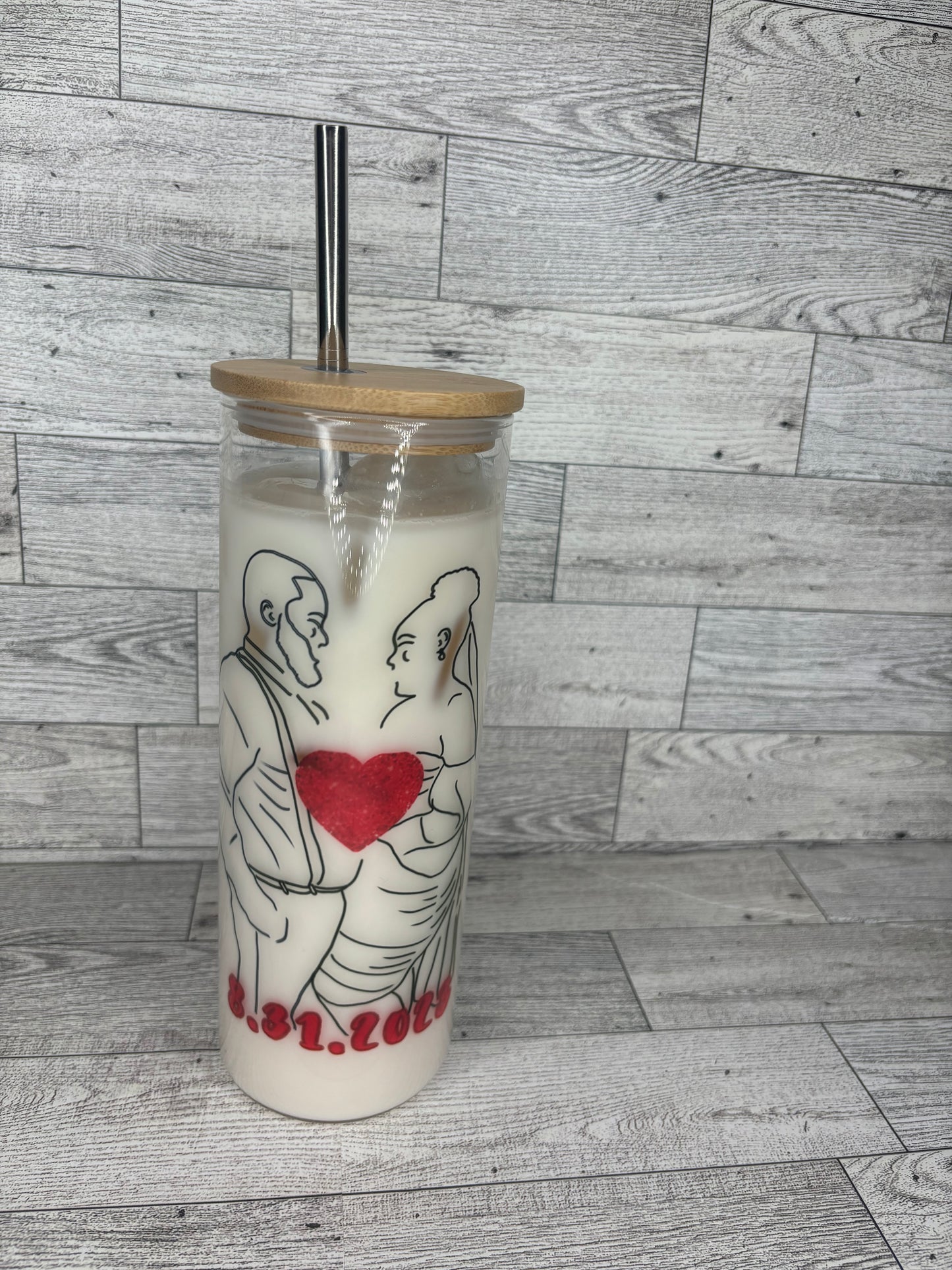 Personalized 25oz Glass Tumbler