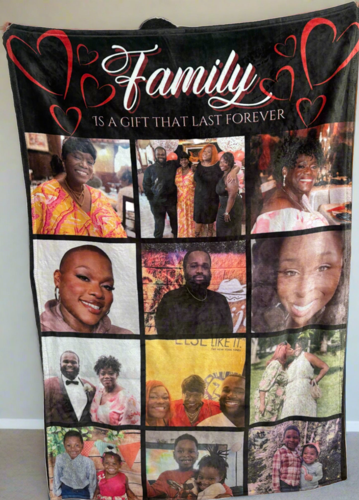 Personalized Photo Blanket Collage