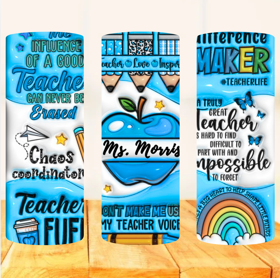 Teacher Theme Tumblers 20oz