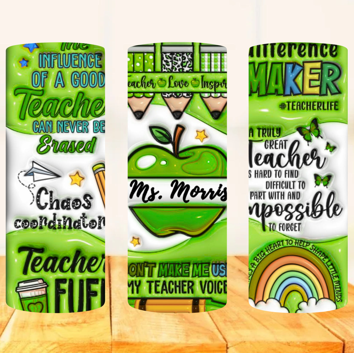 Teacher Theme Tumblers 20oz