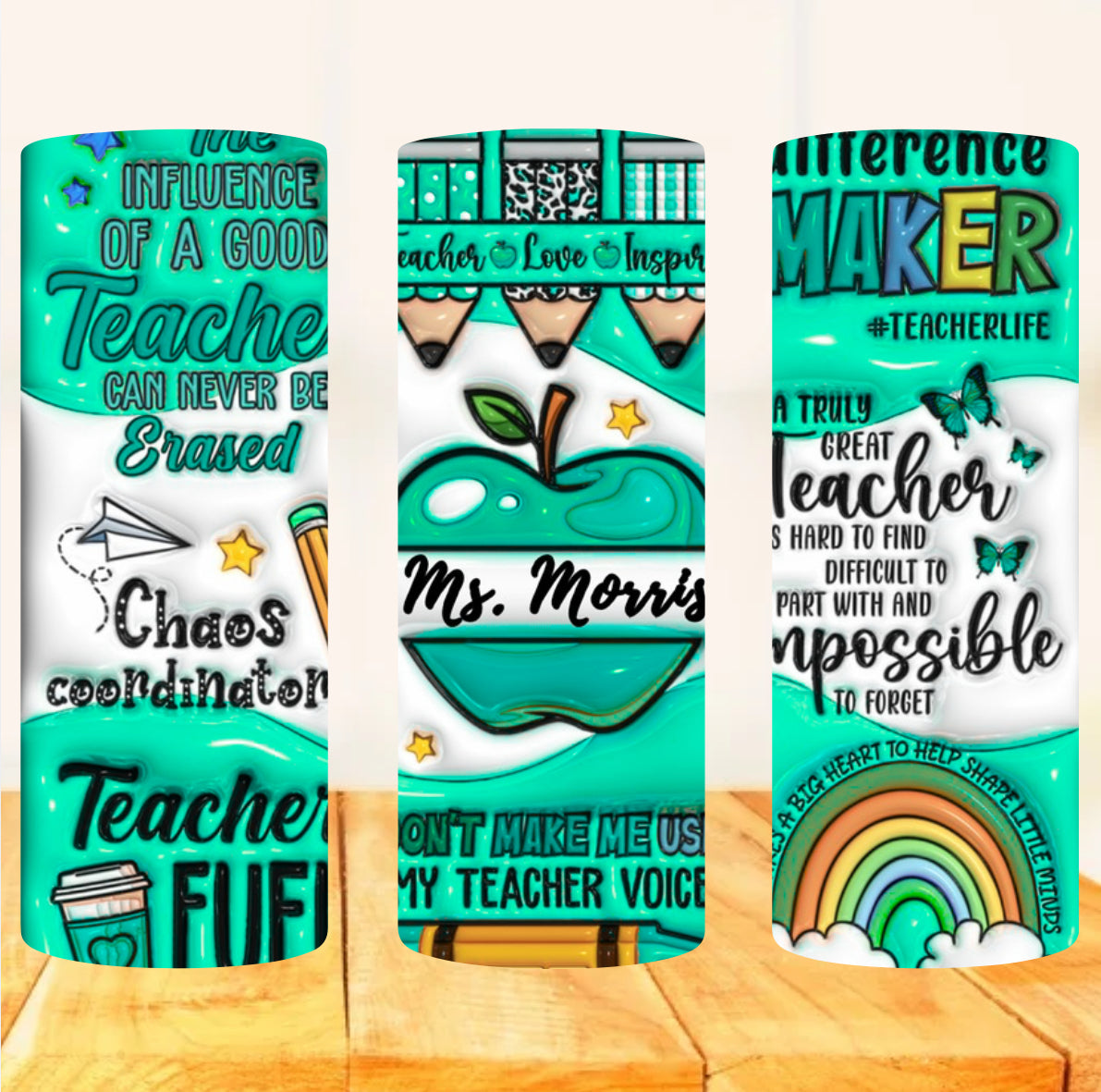 Teacher Theme Tumblers 20oz