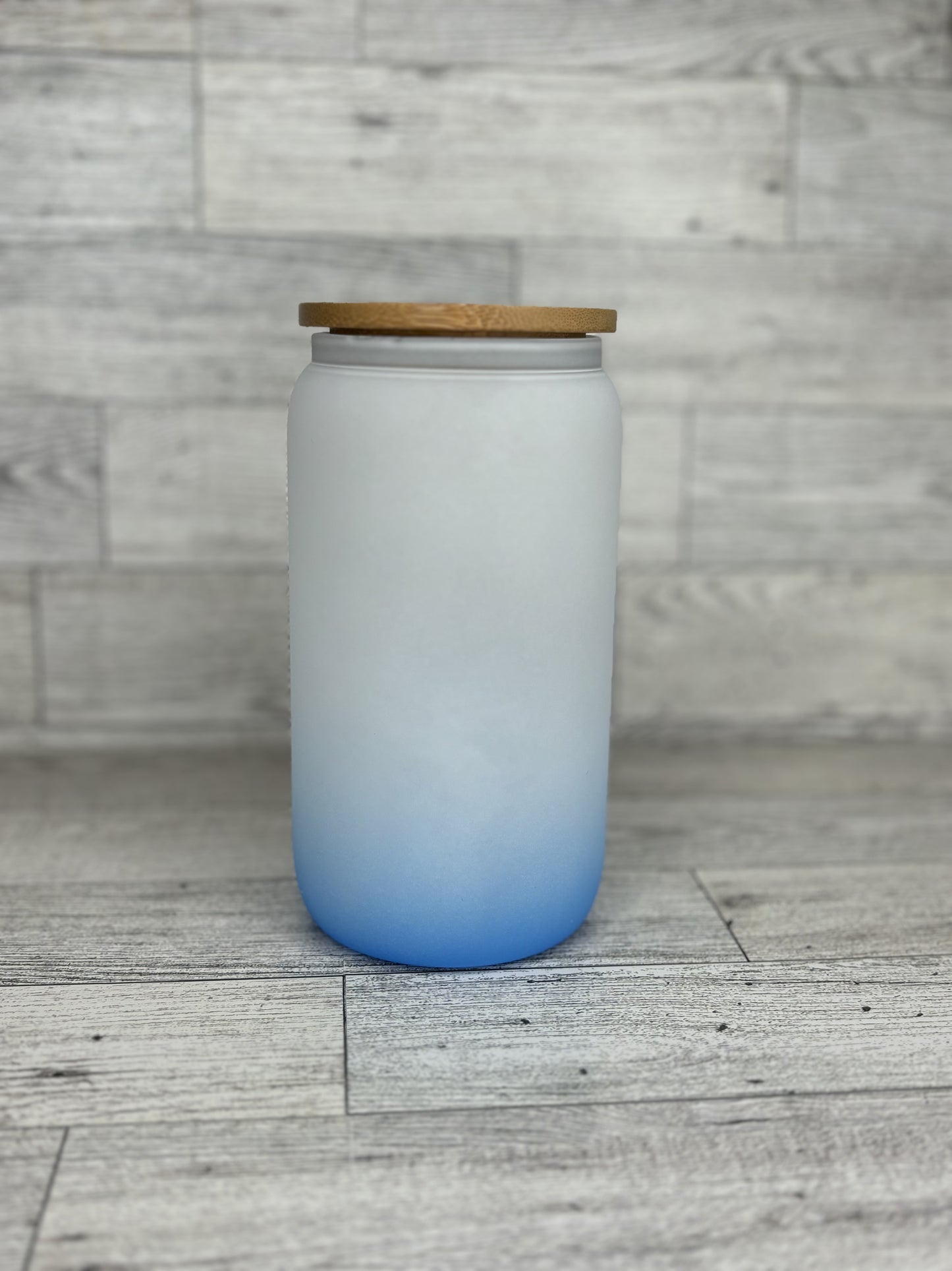 16oz Ombré Colored Glass Tumbler