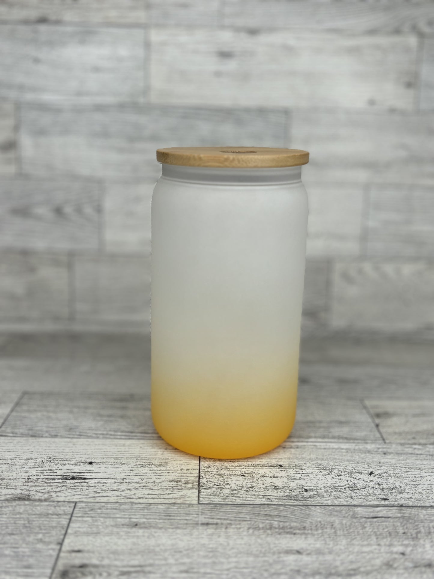 16oz Ombré Colored Glass Tumbler