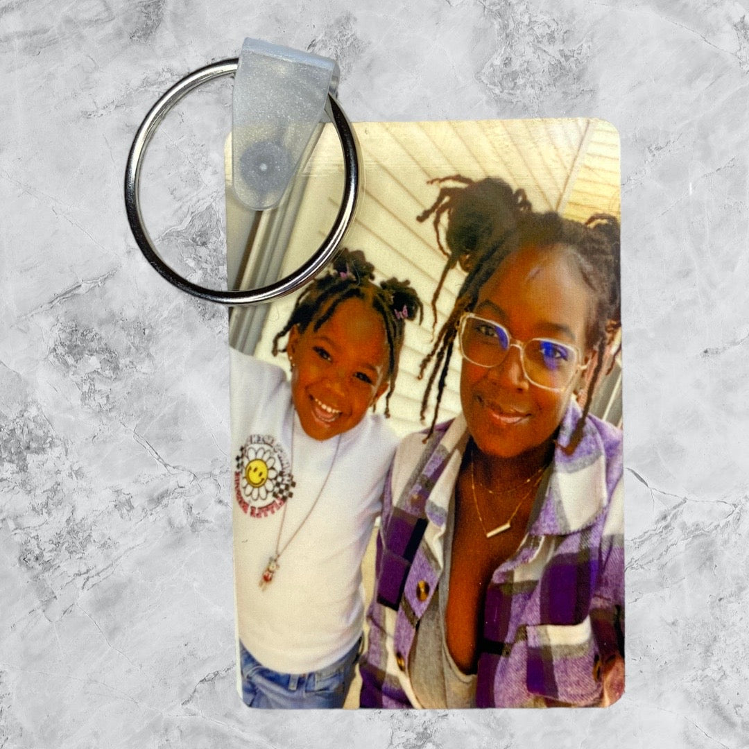 Personalized One-Sided Photo Keychain